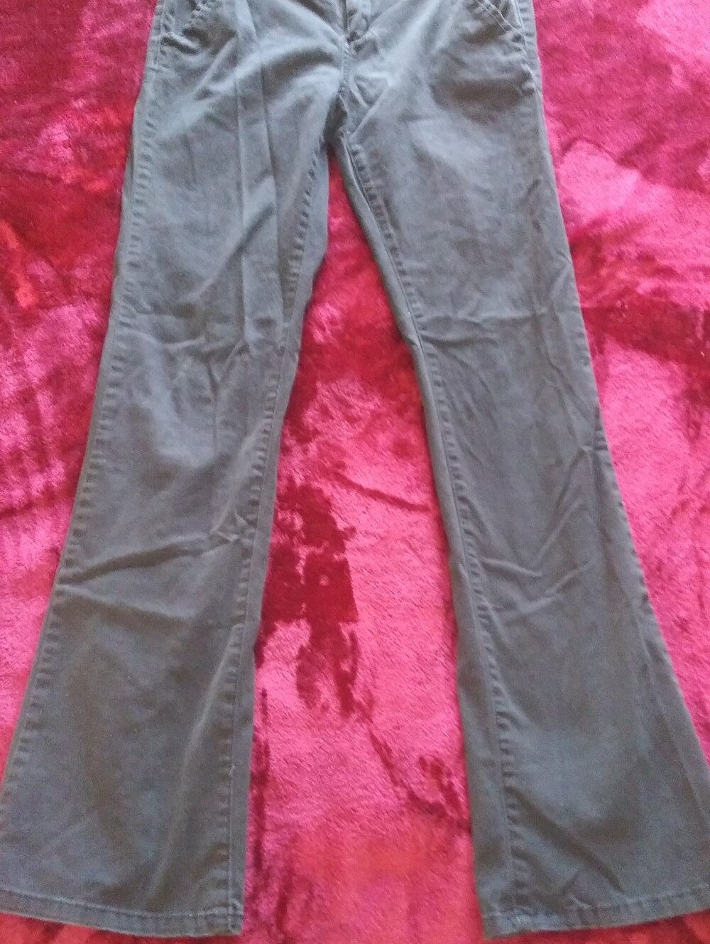 Union Bay Hayden Khakis Bootcut Pants Black Uniform Pant Juniors Size 7